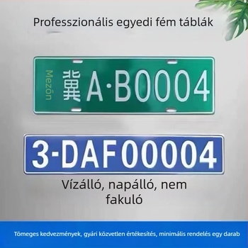 Személyre szabott fényvisszaverő rendszámtábla jelző a gyári belső térhez és autószalon falidekor medál