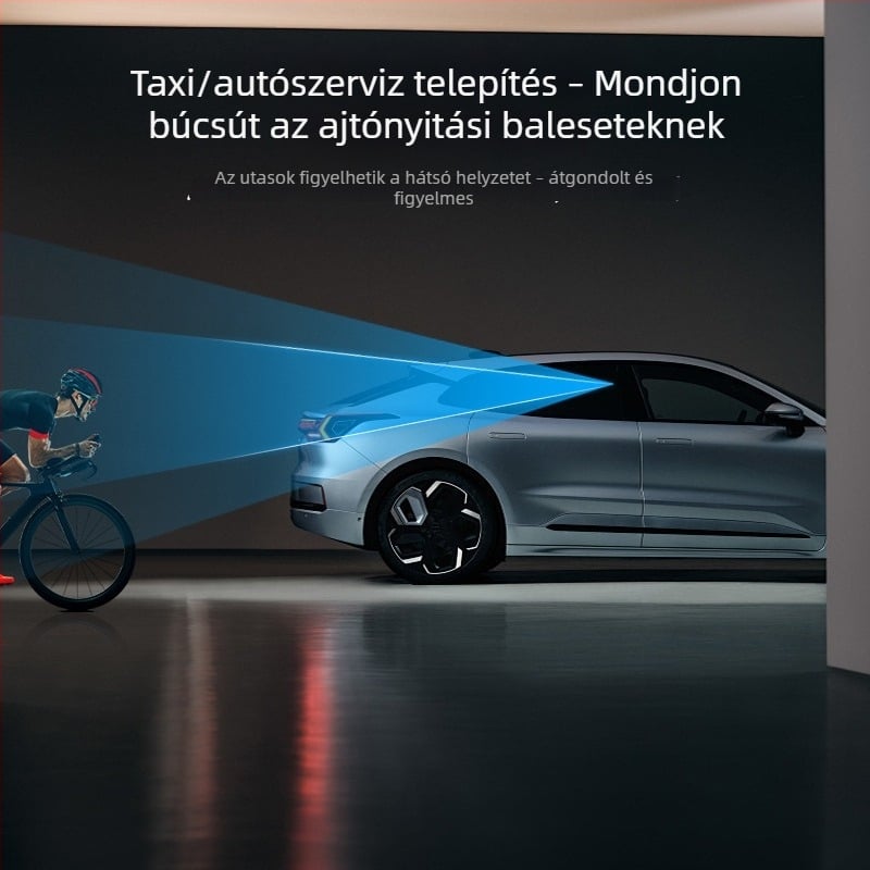 Autó belső tükör: kis kör alakú holttér-tükör széles látómezővel
