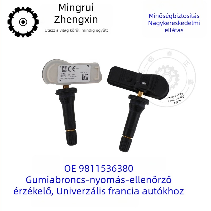 Gumiabroncsnyomás-figyelő szenzor 9811536380, kompatibilis a Peugeot Citroën 308, 508 és 3008 modelllel.