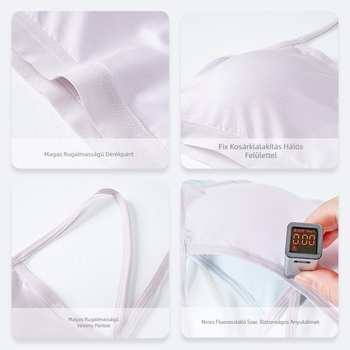 Lányoknak készült könnyű camisole melltartó nyárra, viszkóz anyag, teljes kosár, merevítő nélkül