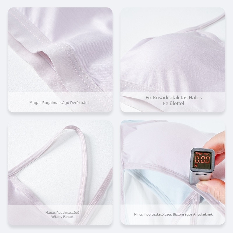 Lányoknak készült könnyű camisole melltartó nyárra, viszkóz anyag, teljes kosár, merevítő nélkül