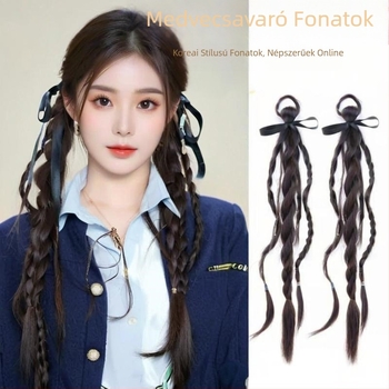 Ponytail paróka csavart copfokkal, modell 9081, hőálló szálak, nőknek