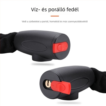 Acélkábel zár hegyi kerékpárokhoz, elektromos kerékpárokhoz és motorkerékpárokhoz