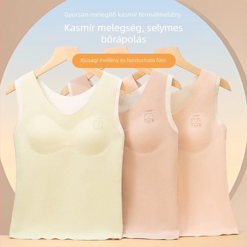 Lányoknak téli termosz felső selyem-velúr belső fleece-le