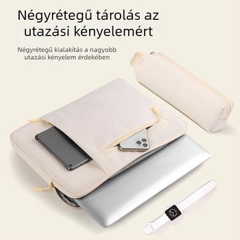 14 hüvelykes laptop- és tablet belső tok védőfedéllel