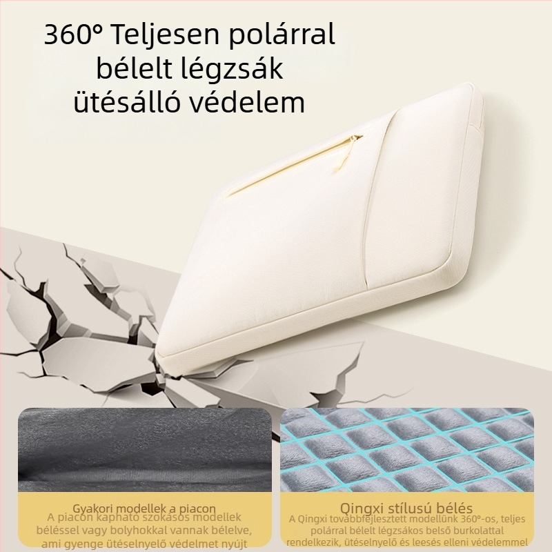 14 hüvelykes laptop- és tablet belső tok védőfedéllel