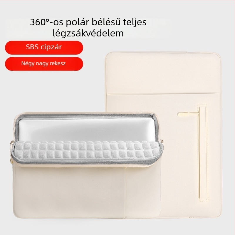 14 hüvelykes laptop- és tablet belső tok védőfedéllel