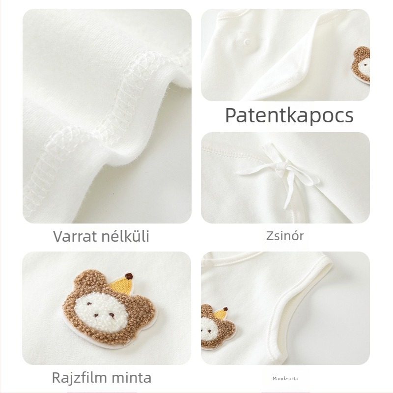 Pamut ujjatlan mellény baba számára – újszülöttek, tavasz/ősz/ tél