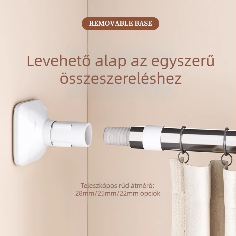 Rozsdamentes acélból készült, kihúzható ablakhoz rögzíthető ruhaszárító rúd, falra szerelhető polc