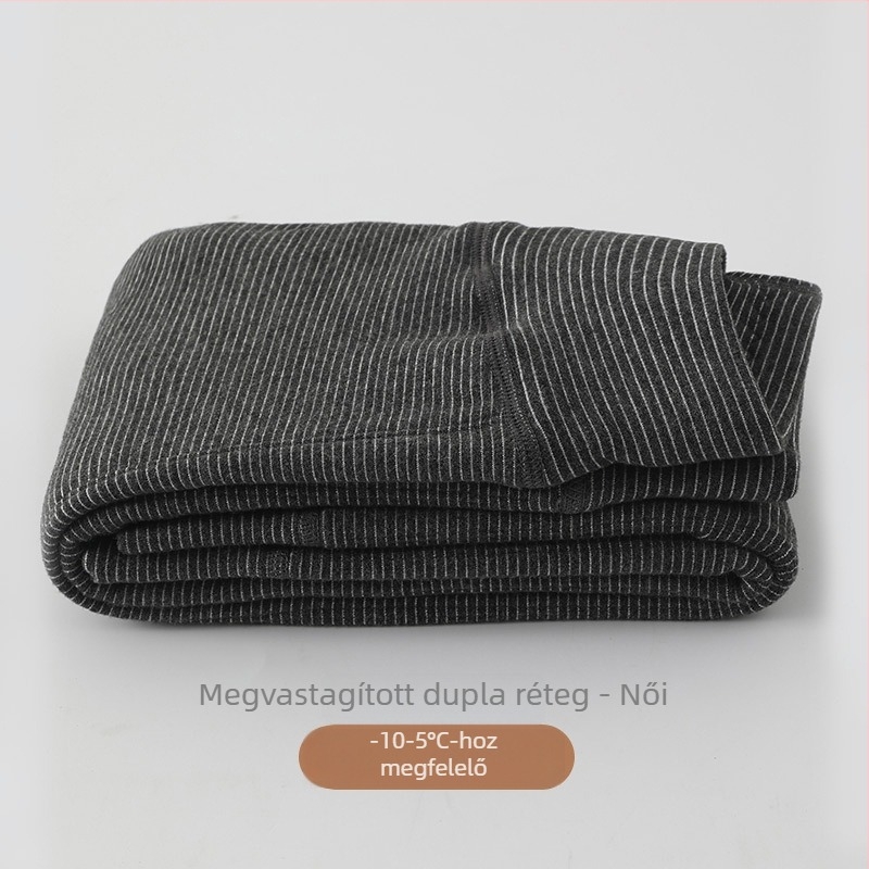 Gyermekek meleg hosszú nadrág fleece-beléssel, csíkos, vastag, őszi-téli