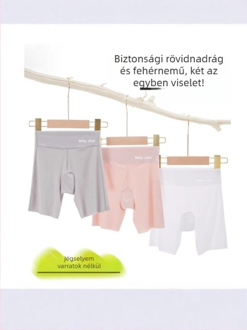 Nylon biztonsági nadrág lányoknak, magas derék, 3/4 hosszú, nyár 2024