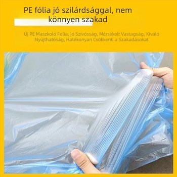 Autófestés maszkoló védőfólia, magas hőmérsékletű, nyom nélkül, elektrosztatikus tapadás, festékátvitel nélkül, magas hőállóságú maszkoló fólia