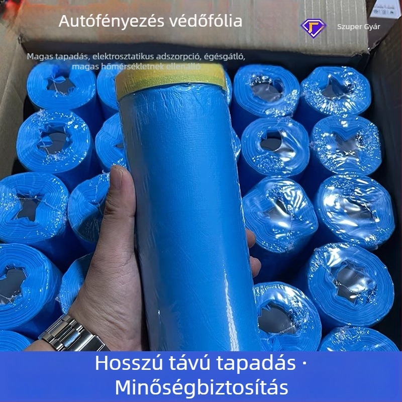 Autófestés maszkoló védőfólia, magas hőmérsékletű, nyom nélkül, elektrosztatikus tapadás, festékátvitel nélkül, magas hőállóságú maszkoló fólia