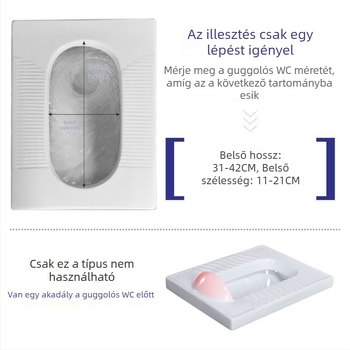 Univerzális WC-fedél dezodorálóval, négyszögletes vagy kerek kivitel