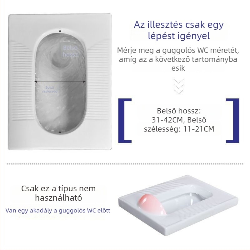 Univerzális WC-fedél dezodorálóval, négyszögletes vagy kerek kivitel