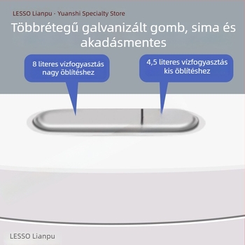 Liansu WC öblítő tartály, háztartási fürdőszobához, univerzális falra szerelhető squat WC-hez, nagy öblítési térfogat, fúrás nélkül