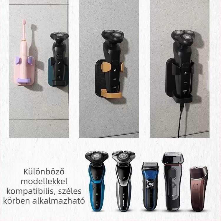 Fali elektromos borotva tároló állvány