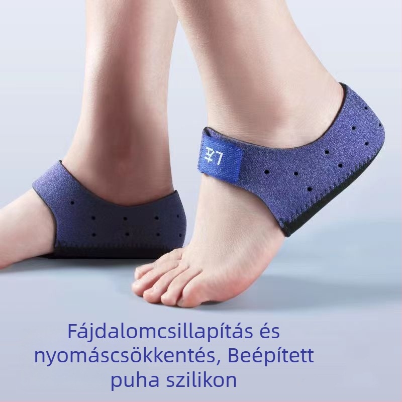 Velcro sarokvédő gél sarokpárnával, zokniszerű védő a cipőhöz, ütéscsillapítás