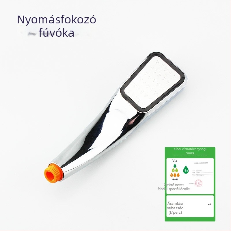 Nyomásnövelt zuhanyfej elektroplatinált bevonattal, nagy áramlású kézi zuhany