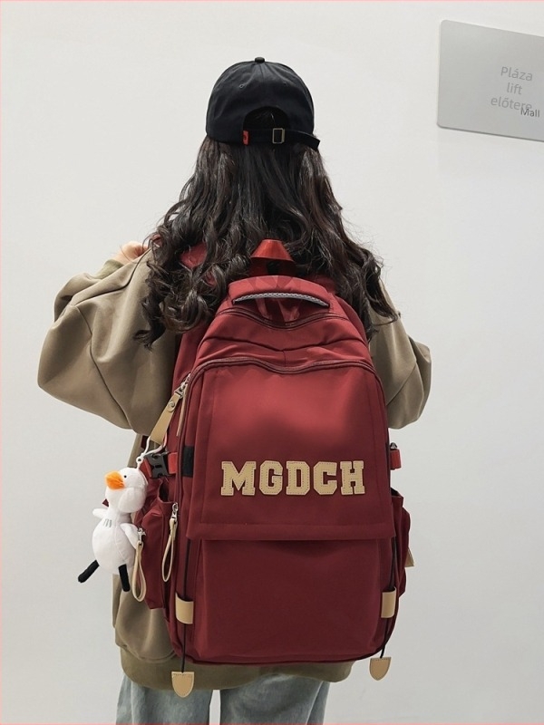 Unisex iskolai hátizsák nagy kapacitású nylonból, 16 hüvelykes laptophoz, 20–35 L, keresztpántos, utcai stílus