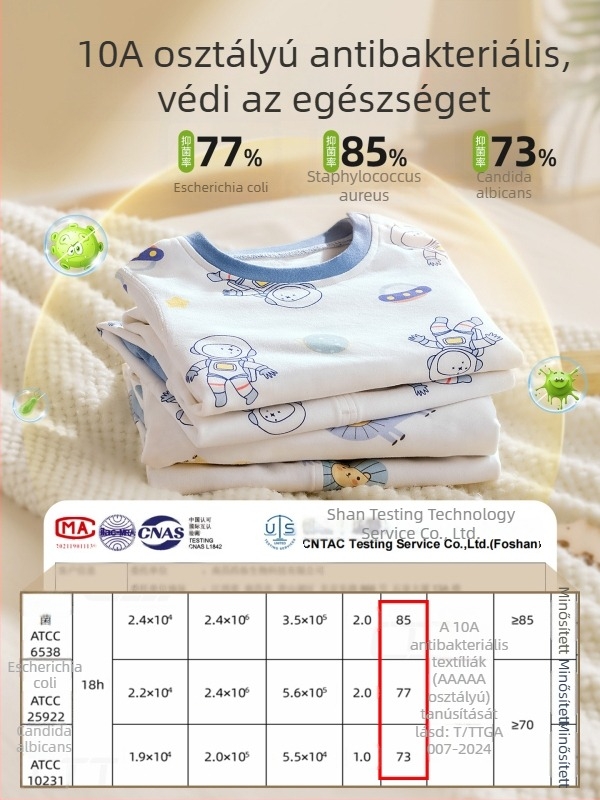 Belleptide Gyerekek őszi top- és nadrág készlet, 100% pamut, uniszex, állatmintás, 1–3 éveseknek