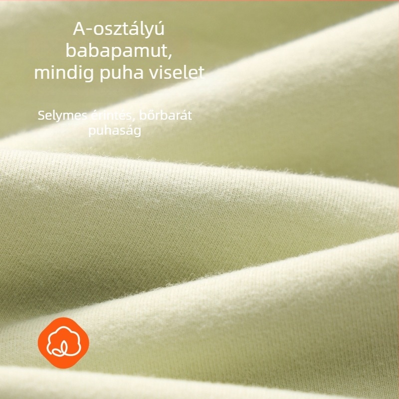 Gyerekek pamut termosz nadrág, A osztály, vékony alapréteg tavasz–őszre, 10A antibakteriális, lazán szabott kapri hosszú, 7-12 évesek