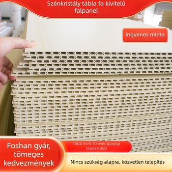 Bambusz rostból készült integrált falpanelok interlock rendszerrel, nappalik és szállodák számára – önálló telepítés
