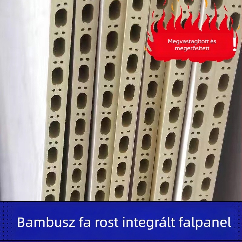 Bambusz rostból készült integrált falpanelok interlock rendszerrel, nappalik és szállodák számára – önálló telepítés