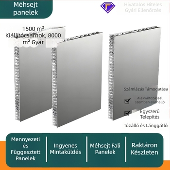 Teljesen alumínium falpanel belső dekorációhoz alumínium méhsejt szerkezettel