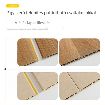 600 mm kő-műanyag integrált falpanel PVC, sík felületű, gyorsan szerelhető belső burkolat, vízálló