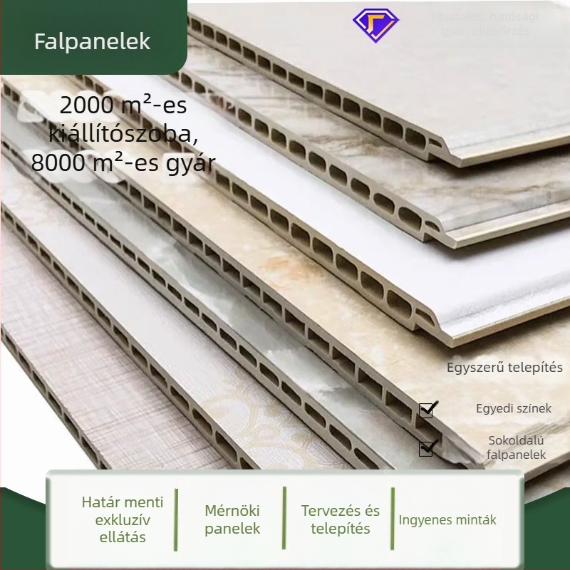 Bambusz rostból készült integrált falpanelek, könnyű luxus dekoratív falburkolat DIY telepítéshez, festés nélküli falvédőpanelek