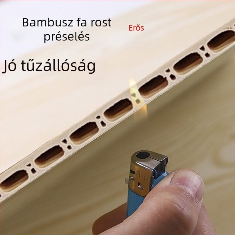 Bambusz-fa rostból készült integrált falpanel mennyezethez