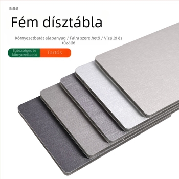 Fém furnér panel bambuszszénből készült faszerkezettel, tükrös felület, falpanel szénkristályos, csiszolt mennyezet és fa furnér