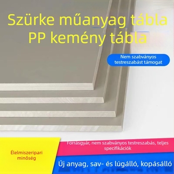 Fehér PP műanyag lemez, kopásálló, élelmiszer-minőségű polipropilén lemez feldolgozáshoz