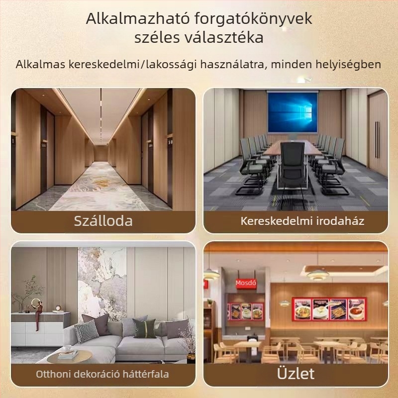 Bambuszfa rostból készült falpanelek gyorscsatolós rendszerrel, dekoratív és védő falburkolatok