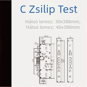 Zárszerkezet test logó címkével, akkumulátorszablon, zárbetét, gateway-kiegészítők és nyomtatott áramkör címke