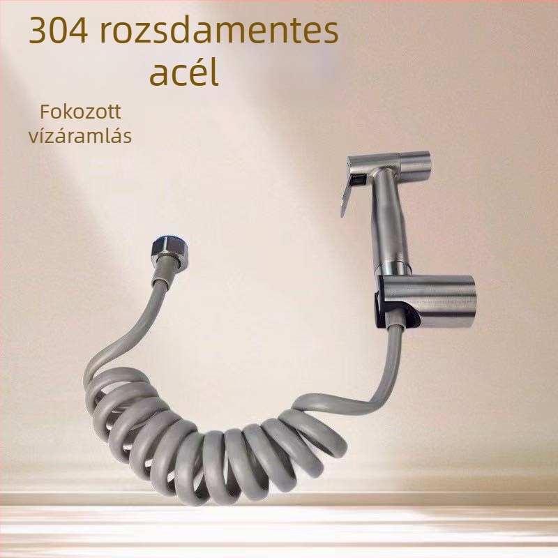 WC bidet permetező készlet – fürdőszobai tisztító spray, 304-es rozsdamentes acél