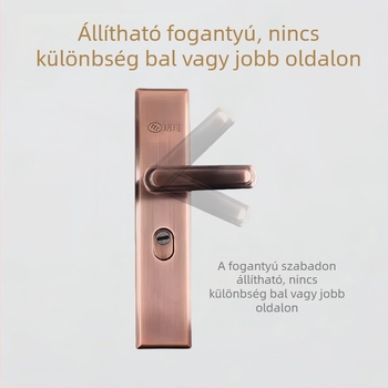 Otthoni használatra szánt lopás elleni ajtófogó, vastag panellel, két rétegű betörés elleni védelemmel, többfunkciós, állítható ajtófogó
