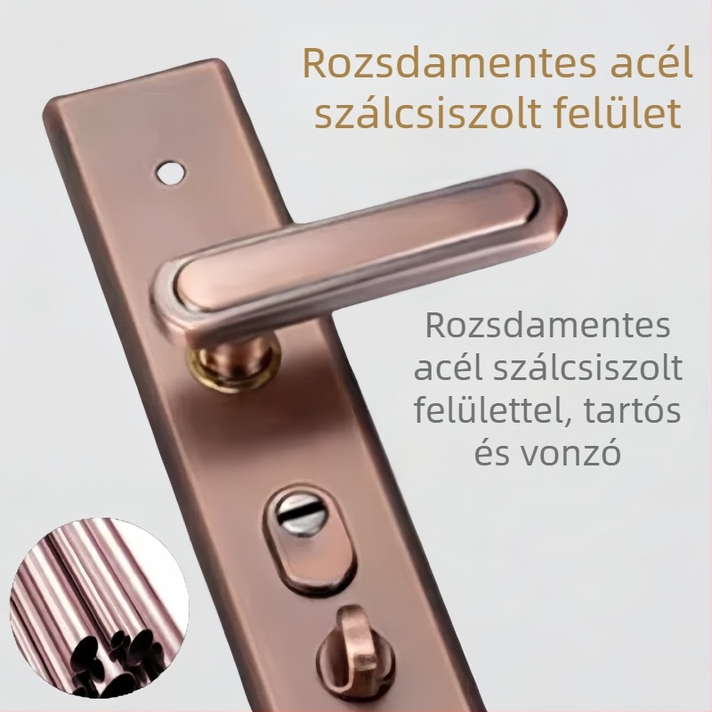 Otthoni használatra szánt lopás elleni ajtófogó, vastag panellel, két rétegű betörés elleni védelemmel, többfunkciós, állítható ajtófogó