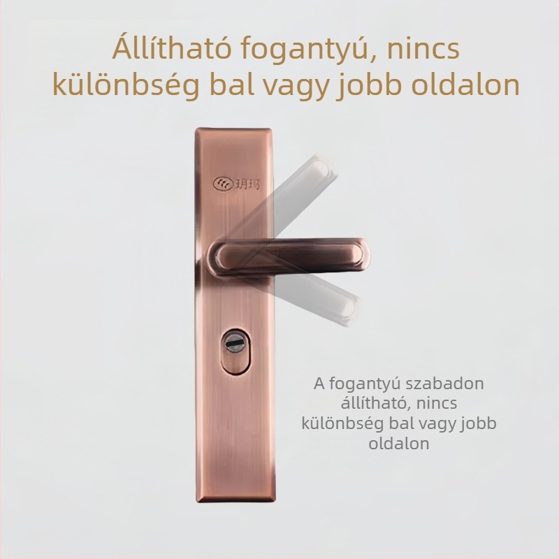 Otthoni használatra szánt lopás elleni ajtófogó, vastag panellel, két rétegű betörés elleni védelemmel, többfunkciós, állítható ajtófogó