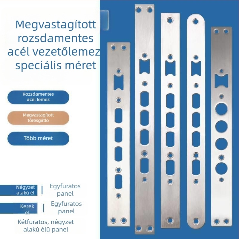 Ujjlenyomat-zár speciálisan formázott zártest-panellel és vastag rozsdamentes acél zárólemez