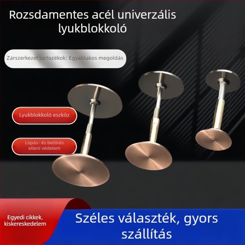 Állítható rozsdamentes acél ajtólyukfedél kukucskáló lyukhoz, dekoratív sapka