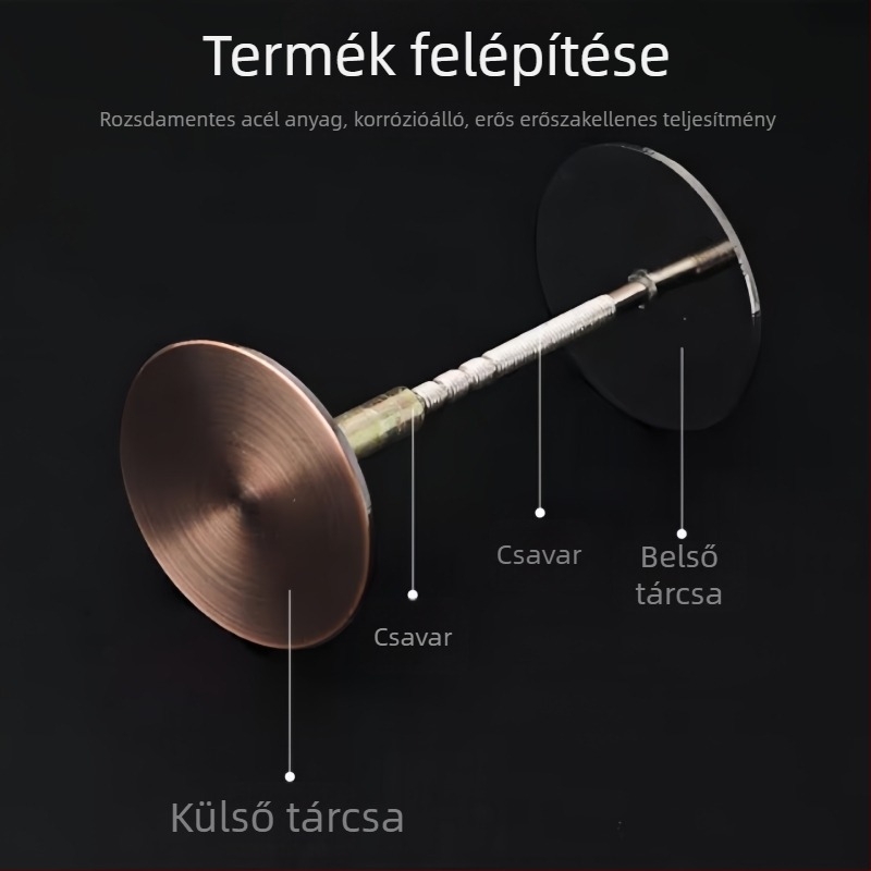 Állítható rozsdamentes acél ajtólyukfedél kukucskáló lyukhoz, dekoratív sapka