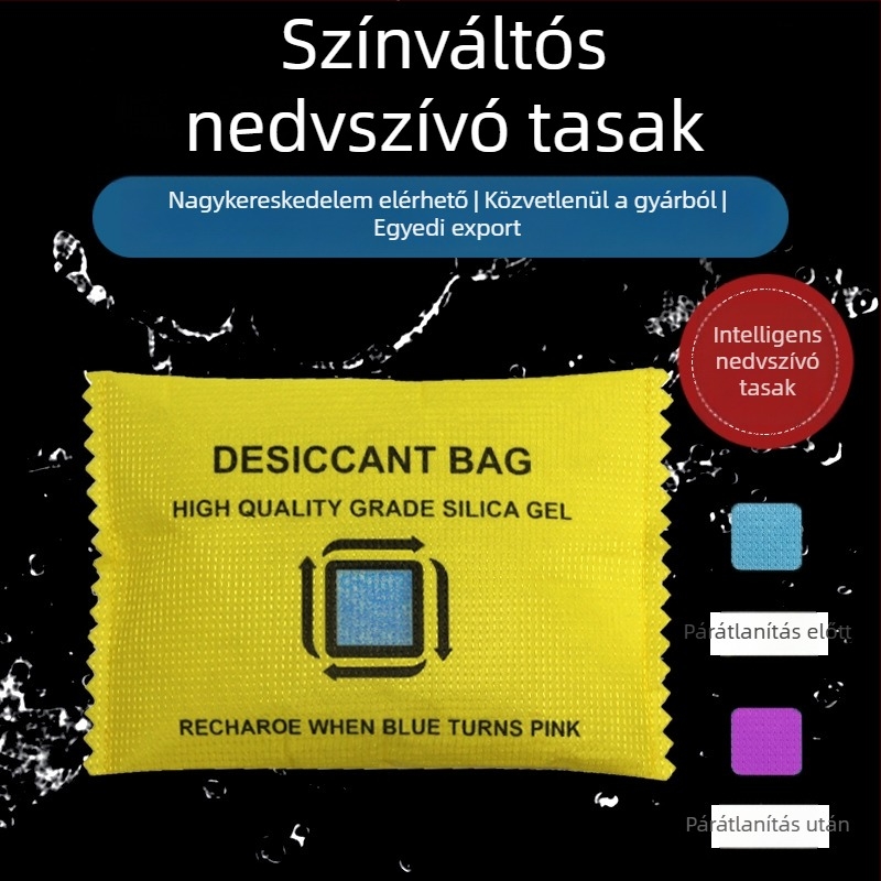 Gardrób dehidratáló tasak szilikagéllel – nedvességelnyelő ruhákhoz