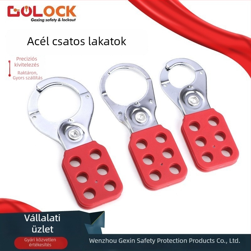 GOLOCK DK-LK Biztonsági csat, acél- és műanyag csat, ipari többfelhasználós LOTO-kezelés, modern minimalist stílus