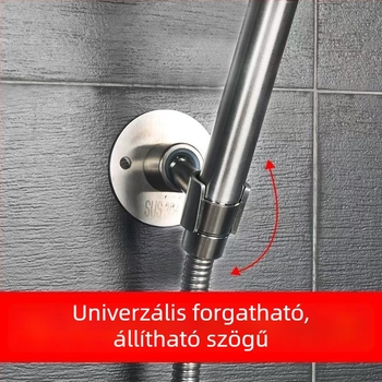 304 rozsdamentes acél zuhanytartó fúrás nélkül, falra szerelhető zuhanyfej tartó, rögzített alap a kézi zuhanyhoz