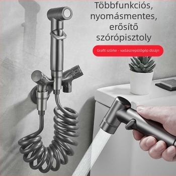 Rézből készült WC-bidet spricsgép nyomásos permetezővel – otthoni fürdőszoba készlet