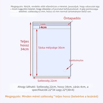 OPP öntapadós zacskó, 13 cm széles, ruházati csomagoláshoz, zárható műanyag zacskó kis kiegészítőkhöz