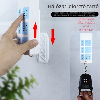 Falihoz szerelhető elosztóállvány és kábelrendező routerhez – fúrás nélkül