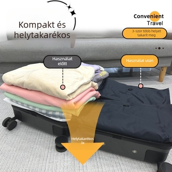 Oxford vászonból készült kézi tekercses tömítő tasak poggyászhoz, hordozható vákuumos tároló utazásokhoz